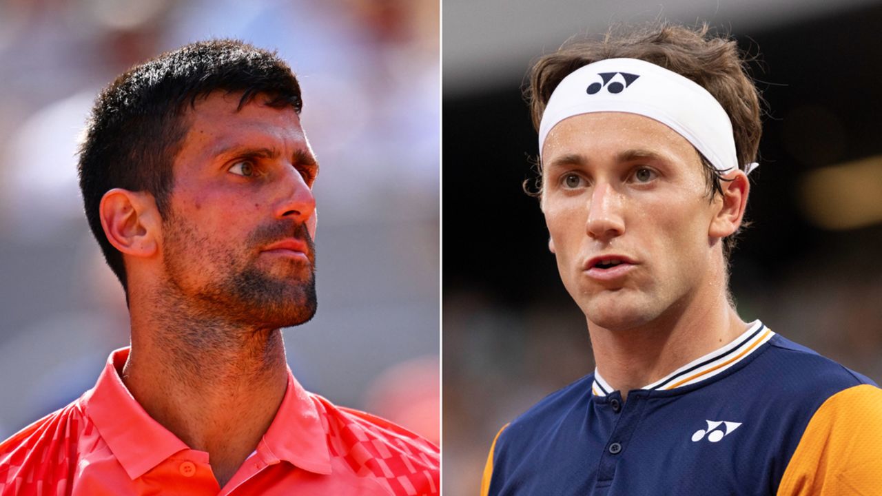 Novak Djokovic And Casper Rudd In French Open Final